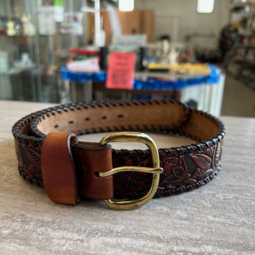 Cintura Pelle El Charro Vintage Made In Oklahoma
