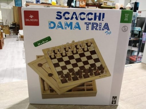 Gioco scacchi dama tria Dal Negro