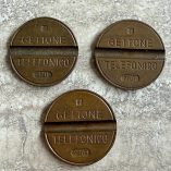 3 gettoni telefonici