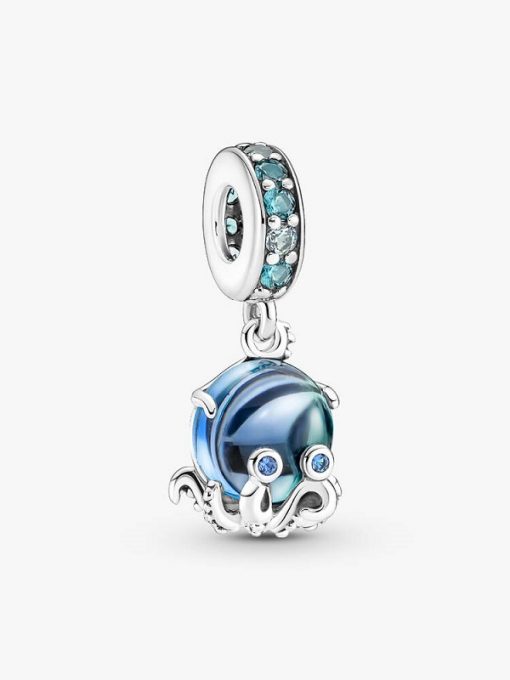 Charm Pandora Polpo Vetro Murano