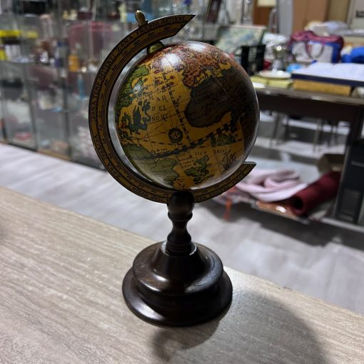 Mappamondo Legno Mappa Antica