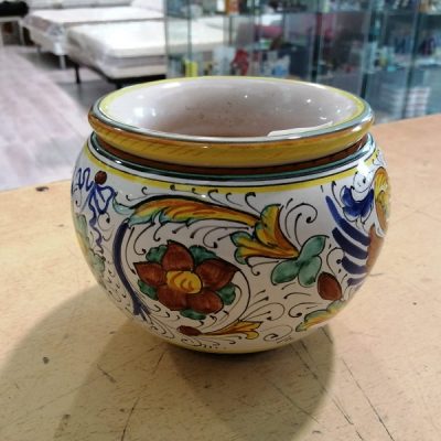 Vasetto ceramica dipinto a mano