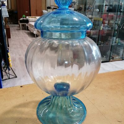 Vaso vetro con coperchio