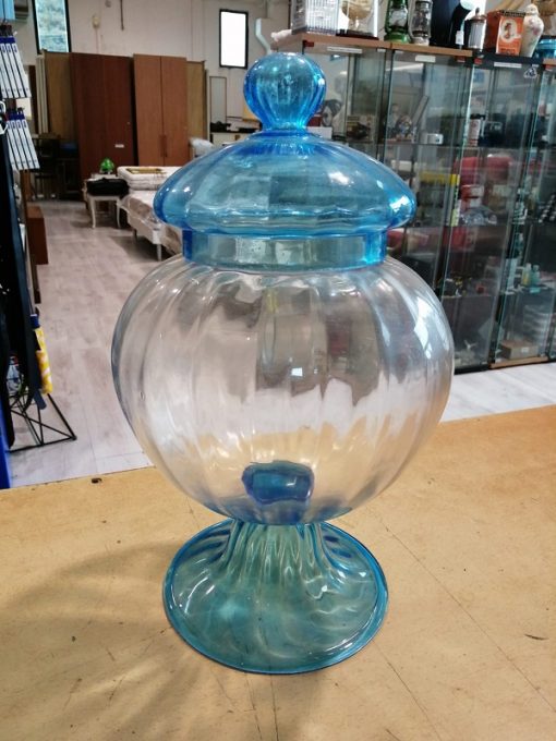 Vaso vetro con coperchio