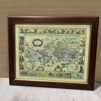 Quadro Stampa Mappa Antica