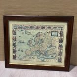 Quadro Stampa Mappa Antica