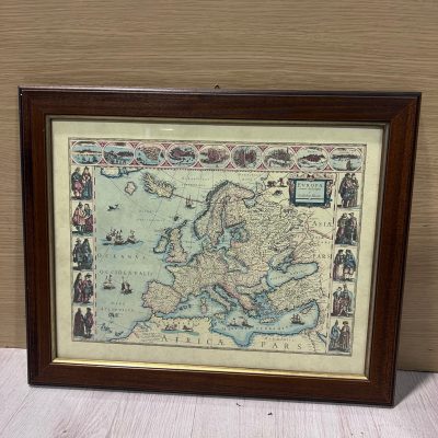 Quadro Stampa Mappa Antica