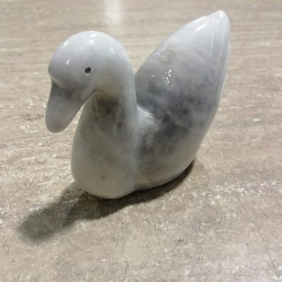 Statuetta anatra marmo