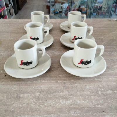 Servizio 6 tazzine caffe Segafredo