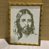 Quadro Punto Croce Gesu