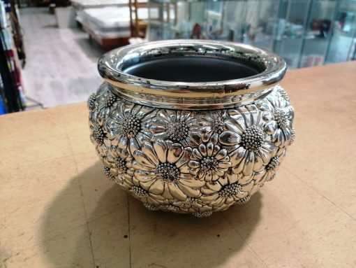 Vaso laminato argento