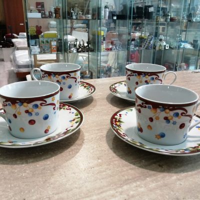 4 tazze porcellana cinese 4 tazze porcellana cinese