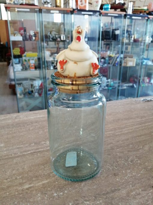 Barattolo Cucina Vetro Gallina