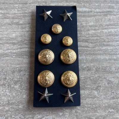 Set 11 Bottoni Stelline Esercito Italiano Set 11 Bottoni Stelline Esercito Italiano