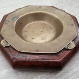 Posacenere legno ottone