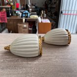 Coppia Vasi Muro Ceramica Vintage