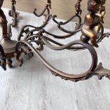 Lampadario Vintage Bronzo Putti