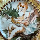 Piattino Ceramica Dipinta Albisola Angioletto