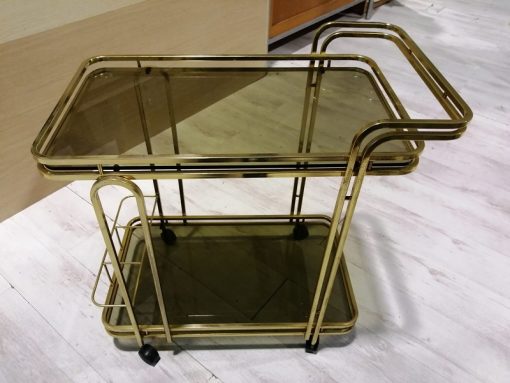 Carrello bar in ottone