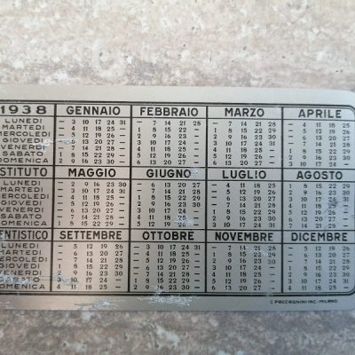 Calendario dentistico 1938