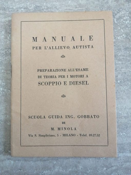 Manuale allievo autista