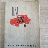 Libretto uso manutenzione Fiat 500 B