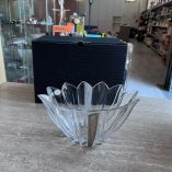 Centrotavola Cristallo Bohemia Lamina Argento New Daniel