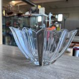 Centrotavola Cristallo Bohemia Lamina Argento New Daniel