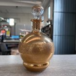 Bottiglia Vetro Dorato + 3 Bicchierini