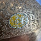 Bottiglia Vetro Dorato + 3 Bicchierini