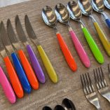 Set 24 Posate Eme Colorate