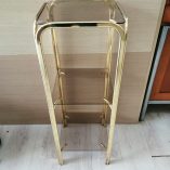 Colonna 3 ripiani ottone