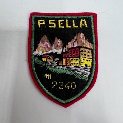 Toppa Patch Vintage Ricamata Passo Sella