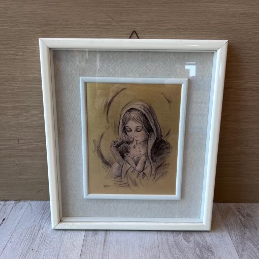 Serigrafia Carlo Parisi Madonna Bambino