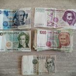 24 banconote lire Italiane