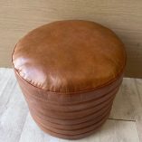 Pouf Rotondo Vera Pelle
