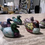 8 Mini Anatre Ceramica Dipinta