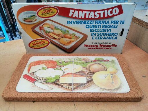 Vassoio ceramica sughero Invernizzi