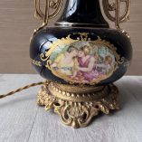 Lampada Vintage Ceramica Stile Sevres