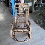 Sedia Dondolo Bambu Vintage Anni 60