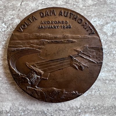 Medaglia Impregilo 1966 Costruzione Diga Akosombo Ghana Medaglia Impregilo 1966 Costruzione Diga Akosombo Ghana