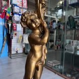 Alzata Piedistallo Legno Dorato Putto