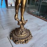 Alzata Piedistallo Legno Dorato Putto