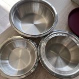 3 Ciotole Acciaio Chiusura Ermetica AMC