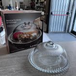 Campana Vetro + Piatto Formaggi Dolci Luminarc
