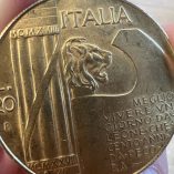 Moneta Commemorativa 20 Lire Mussolini 1928