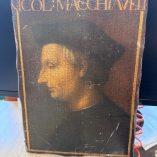 itratto in stile vintage Niccolo Macchiavelli
