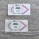 2 Biglietti Vintage ATM
