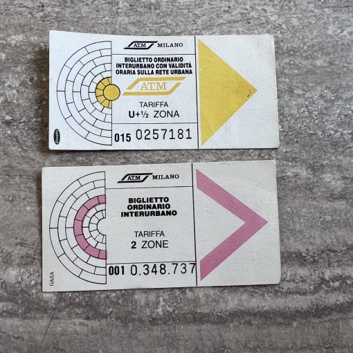 2 Biglietti Vintage ATM
