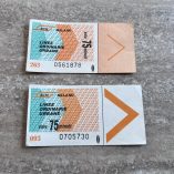 2 Biglietti Vintage ATM